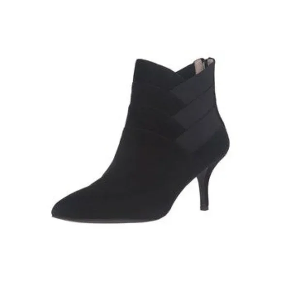 ADRIENNE VITTADINI SANDE LEATHER POINTED TOE ANKLE, BLACK 11 M, NEW - Picture 3 of 14